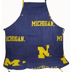 Michigan Apron 26X35 with 9 pocket - Michigan Wolverines by 