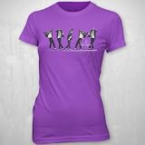 Michael Jackson - Purple Dancer Juniors Babydoll T-Shirt