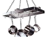 Rogar International Gourmet Rectangle Pot Rack