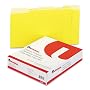 Recycled Interior File Folders, Letter Size, 1/3 Cut, Yellow, 100/Box (UNV12304) Category: File Folders