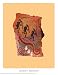 Kokopelli in the Moonlight Art Poster Print by Ginny Hogan, 9x12