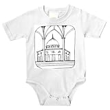 Onesie with black and white , mosque, Palistine, Jerusalem, Israel, Dome of the Rock , worship, Islam, Middle East , Muslim