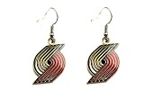 Portland Trailblazers Blazers Dangle Logo Earring Set Nba Charm Gift