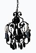 Sleeping Partners 3 Bulb Mini Chandelier - Black