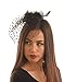 Always a Lady Womens Fascinator Hat Hair Clip for Derby Party Funeral Polka Dot Veil