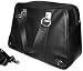 Toscana Black Nappa Leather Carry-on Bag, Duffle Bag