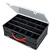 Sortimentskasten Duo Organizer Kunststoff schwarz 355x260x120 Klarsichtdeckel 36 F�cher