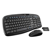 Logitech EX100 Cordless Desktop - Black