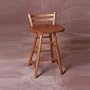 Great American Barstools 24CSLB-x 24" Low Ladderback Counterstool w/ Swivel