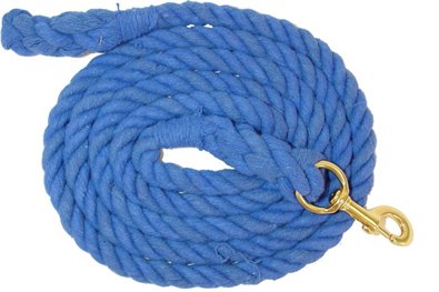 Cotton Horse Lead with Bolt Snap, 3/4 x 10' Purple