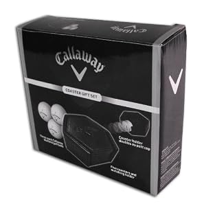 Callaway Deluxe Coaster Set with 3 Golf Balls