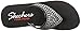 Skechers Cali Women's Vinyassa-Bindu Flip Flop,Black/Silver,8 M US