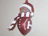 TENNESSEE VOLUNTEERS 2.75 Striped Snowman with Scarf Touchdown Football CHRISTMAS ORNAMENT
