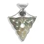 Sterling Silver Black Mother-of-Pearl Celtic Design and Black Star Pendant By Sajen