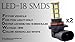 JDM LED 9006/HB4 18 SMD Super White Fit Fog Light Only Bulbs Fast Free Shipping