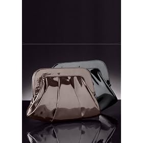 Chadwicks Scalloped Patent Clutch