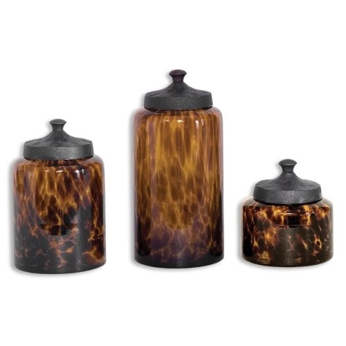 Uttermost Set of 3 Kameko Canisters