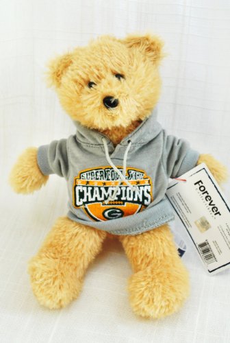 Green Bay Packers Official NFL Super Bowl 45 Champions Team special fabric jersey HOODY Teddy Bear