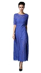 Sexy Elbow Length Sleeves Lace Sheer Backless Slit Cocktail Floral Print Polyester Evening Dress/Prom Dress/Party Dress/Jumpsuit 