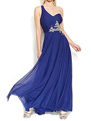 Polyester Full Length One Shoulder  Cutout  Ball Gown  Dress