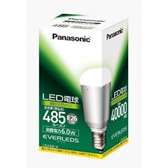 Panasonic EVERLEDS LED電球(E26・全光束485ルーメン・電球40形相当・消費電力6.0W・昼白色相当)LDA6NH