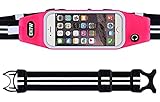 Running Belt Waist Pack,EOTW Sweatproof Reflective Belt Waist Bag for iPhone 6S/6 PLUS Samsung Galaxy S Note Transparent Touch Screen Window, Universal Sports Waist Belt with Additional Extender (4.7/5.5INCH)