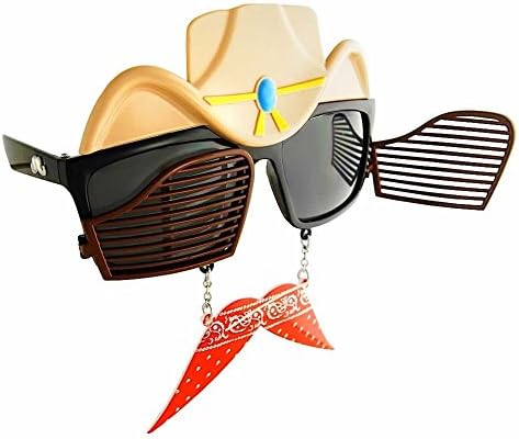 Novelty Sunglasses Western Cowboy Sun-Stache