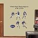 New York Giants 5 Player Collection NFL Team Fathead Jr Wall Decal