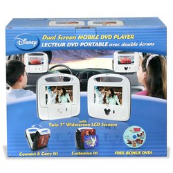 Electronics: Disney Dual Screen Portable DVD   Pirates & Tinkerbelle Inserts
