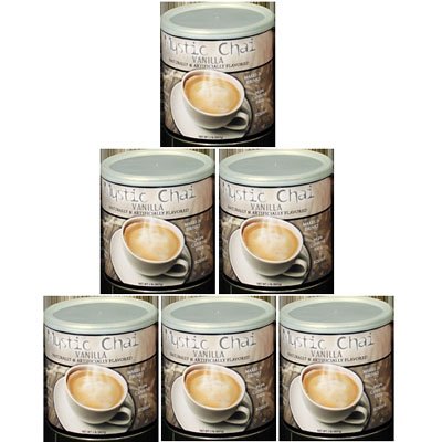 Mystic Chai Vanilla * Naturally & Artificially Flavored Hot or Cold Drink Mix * 99.8% Caffeine Free * Case Lots Only * 6 cans per case * 2 lb/can or 12 lbs/case
