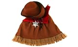 Basic Cowgirl Dressup Set - Skirt, Hat, Bandanna, Badge