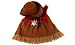 Basic Cowgirl Dressup Set - Skirt, Hat, Bandanna, Badge photo