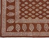 ShalinCraft Home Decor Cotton Flat Bedding Sheets India Block Print Twin Size (bssht582)