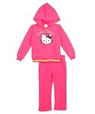Hello Kitty Girls 7-16 Fleece Active Set with Velour Applique and Sequin Bow