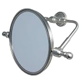 Allied Brass Retro-Dot Satin Chrome 2X Magnifying Swivel Mirror