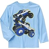 クレイジーエイト Crazy 8/ モンスタートラック ティ スカイ ブルー トップス長袖Tシャツ XS【並行輸入】