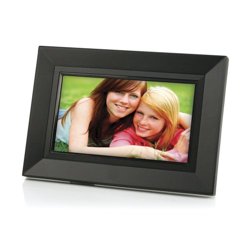 Gear Head 7-inch Digital Photo Frame (Black Wood Style Frame)