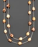 Fresh by Honora Sterling Silver & Brown Cultured Freshwater Baroque Pearl Necklace