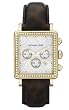 Michael Kors - Women's Gold Tone Leopard Rectangle Watch - MK5549