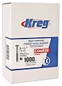Kreg SML-C150S5-1000 305 Stainless Steel Pocket Hole Screws - 1 1/2", #8 Coarse, Washer Head, 1000 count