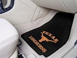 Texas Longhorns Printed Carpet Car Mat 2 Piece Set
