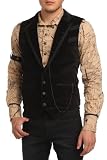 Lip Service Black Watch Chain Steampunk Slim-Fit Vest