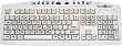 Large Print Low Vision Keyboard - Ivory/Off-White/Beige