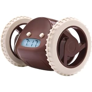 Clocky Alarm Clock on Wheels in Coco by 