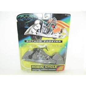 Batman Forever Movie Robin Cycle with Ripcord Action Figure Vehicle by