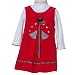 Rare Editions Infant Baby Girls Corduroy Lady Bug Dress 12M