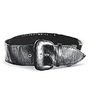 Glossy leather-look belt