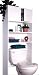 Ameriwood BC175WGM Bathroom Cabinet Space Saver