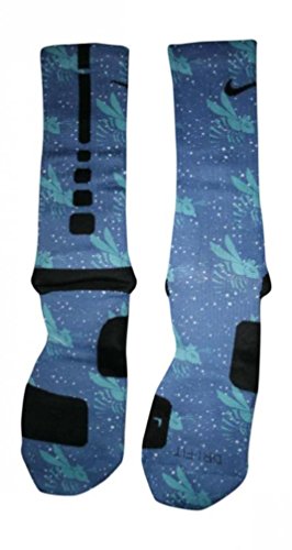 Sock Swagger Men's "Hornets" Custom Elite Socks Medium 6-8 Multi-Color