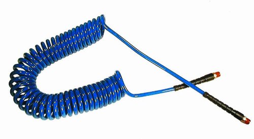 Coilhose Pneumatic PU14-25B 1/4 x 25' Polyurethane Self-Storing Air Hose Case of 5